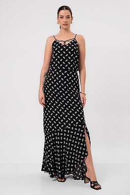 VESTIDO LONGO FLORENCE PRETO