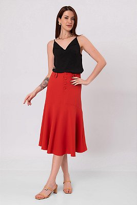 SAIA MIDI DRI CREPE PITANGA