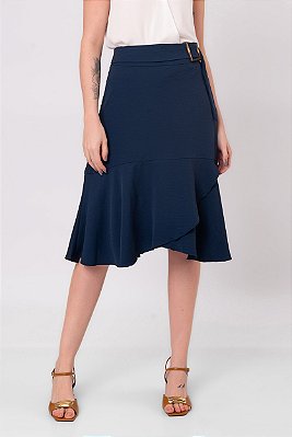 SAIA MIDI ITÁLIA AZUL MARINHO