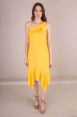 VESTIDO MIDI ALANA AMARELO