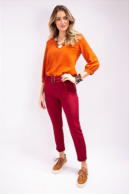 CALÇA SKINNY MILENA WINE