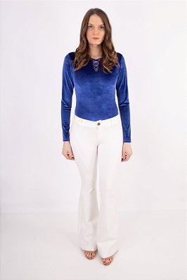 CALÇA FLARE BELLA OFF WHITE