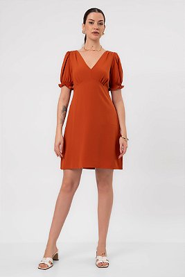 VESTIDO LÍVIA FIT CREPE DAMASCO