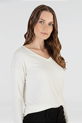 BLUSA RENATA ESSENTIAL OFF WHITE