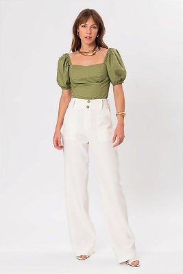 BLUSA TRICOLINE LU VERDE MILITAR