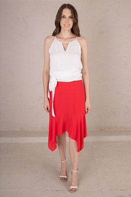 SAIA MIDI GISELLE VERMELHO