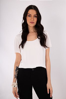 BLUSA CREPE MEGAN - OFF WHITE