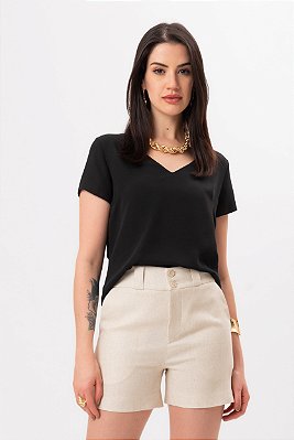 BLUSA DEC. V MEGAN PRETO