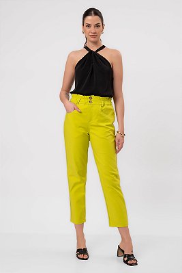 CALÇA EMMA SARJA VERDE LIMA