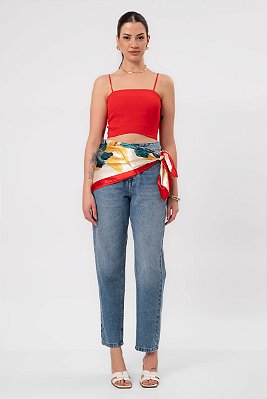 CROPPED DE ALÇA FEMININO LIVIA