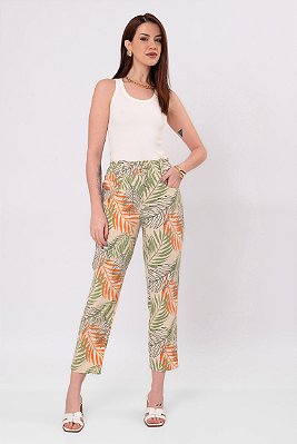 CALÇA VISCOSE ESTAMPADA BRUNA