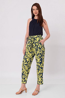 CALÇA VISCOSE ESTAMPADA PENÉLOPE