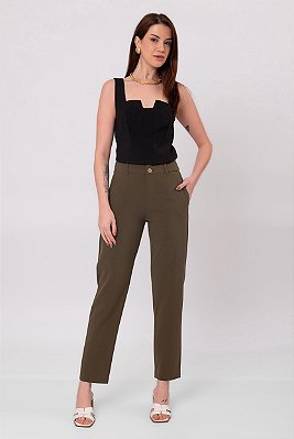 CALÇA CLASSIC ALFAIATARIA VERDE MILITAR