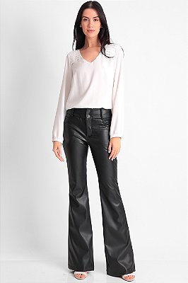 BLUSA CREPE MANGA LONGA OFF WHITE MARA