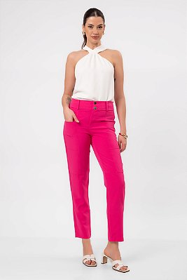 CALÇA CREPE PINK ZHEN