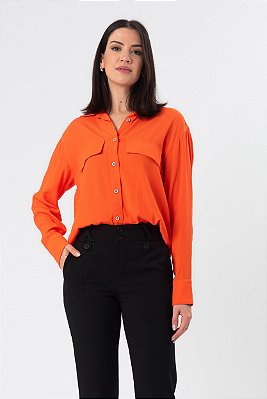 CAMISA VISCOSE LARANJA VERA