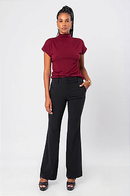 CALÇA FLARE PRETA LUCY