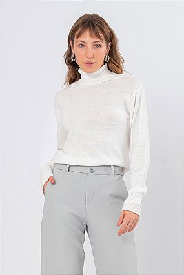 TRICOT GOLA ALTA MARY OFF WHITE