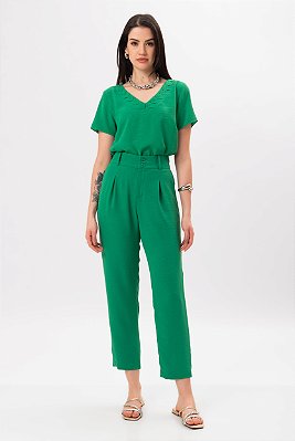 CALÇA CREPE VERDE JOLIE