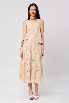 SAIA MIDI LAISE NATURAL HELENA