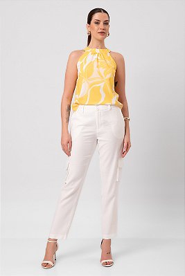 REGATA SOLAR AMARELO ESTAMPADO