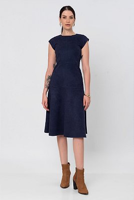 VESTIDO SUEDE SABRINA MARINHO