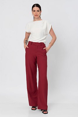 CALÇA JADE BORDÔ