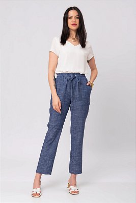CALÇA TATY DENIM RUSTIC