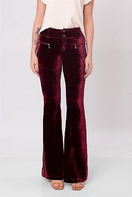 CALÇA VELUDO VELVET WINE