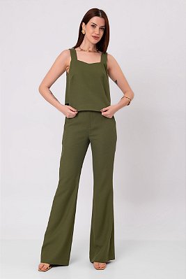 CALÇA FLARE MARIANA INTENSE GREEN