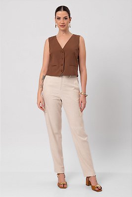 CALÇA NEW CAMILA NATURAL