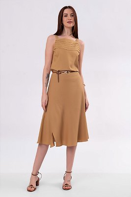 SAIA MIDI CAMILA OCRE