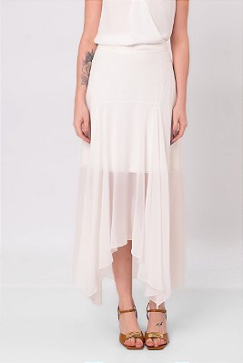 SAIA MIDI HANNA OFF WHITE