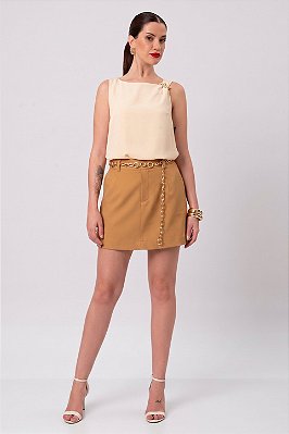 SHORT SAIA ISADORA OCRE
