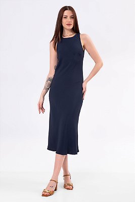 VESTIDO LÚCIA AZUL MARINHO