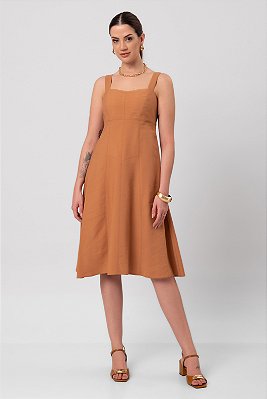 VESTIDO ISADORA OCRE