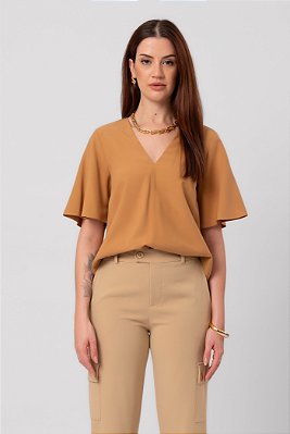 BLUSA ISADORA OCRE