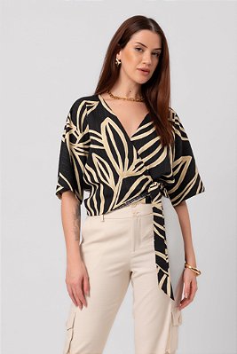 BLUSA NATUREZA ESTAMPADA
