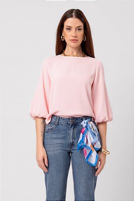BLUSA 3/4 ANA LÍVIA ROSA