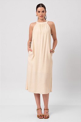 VESTIDO LINEN CAMILLE NATURAL