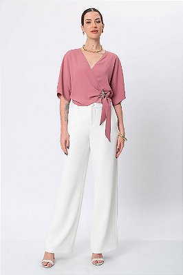 CALÇA CREPE OLÍVIA OFF WHITE