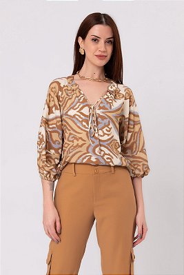 BATA 3/4 ORIGEM ESTAMPADA