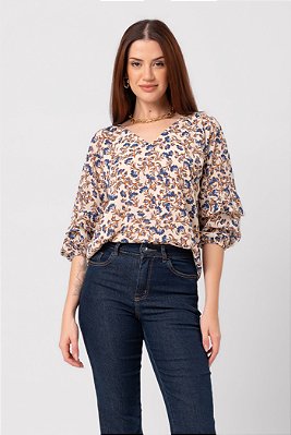 BLUSA 3/4 JARDIM DE INVERNO