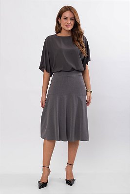 SAIA MIDI HELOÍSA ROBUST GREY