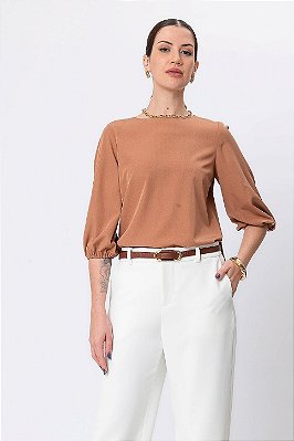 BLUSA 3/4 LONDRES RUSTIC CARAMEL