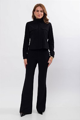 CALÇA FLARE HELOÍSA PRETO