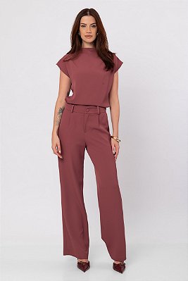 CALÇA CORA RETA NOSTALGIC ROSE