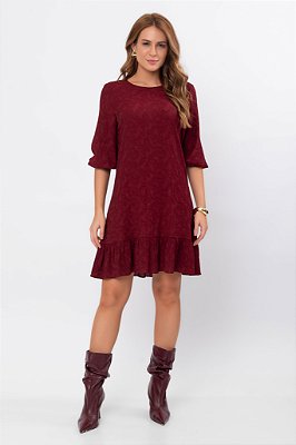 VESTIDO LIZ BURGUNDY