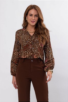 BATA ESTAMPADA OUTONO PAISLEY