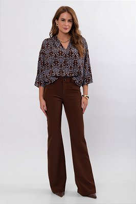 CALÇA FLARE FLORENCE CHOCOLATE SAUCE